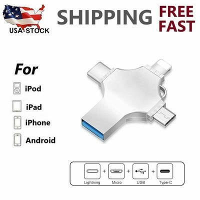 4 IN1 USB 3.0 Flash Drive Memory Photo Stick High Speed