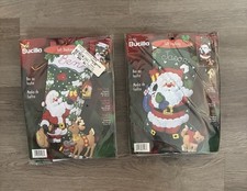 SEALED Bucilla Felt Stocking Kit 84586 84593 Santa's Friends Reindeer New