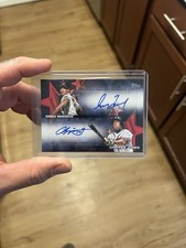 2025 Topps Series One Chipper Jones, Greg Maddux #BSDA-MAJ Dual Auto 06/10 