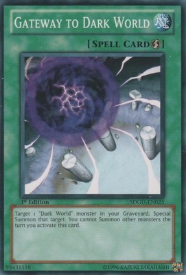 Gateway to Dark World - SDGU-EN025 - Common - 1st Edition LP Yugioh Starter Deck