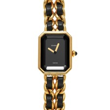 CHANEL Premiere L H0001 Black Case Size 26 x 20 mm Ladies Used Watch #9693310