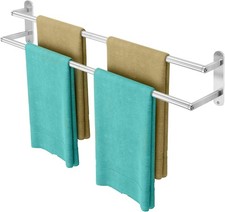 Double Towel Bar 32 Inch Towel Rack Bathroom Wall Mount Bathroom Towel Holder
