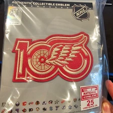 Red Wings Centennial Alt Patch National Emblem