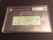 Beckett Auto Roosevelt Rosey Brown Signed Show Ticket For Auto Tix #1 — 1/1