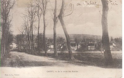 Ansichtskarte Gasny - vu de la route Acacias - sehr gut erhalten  A29