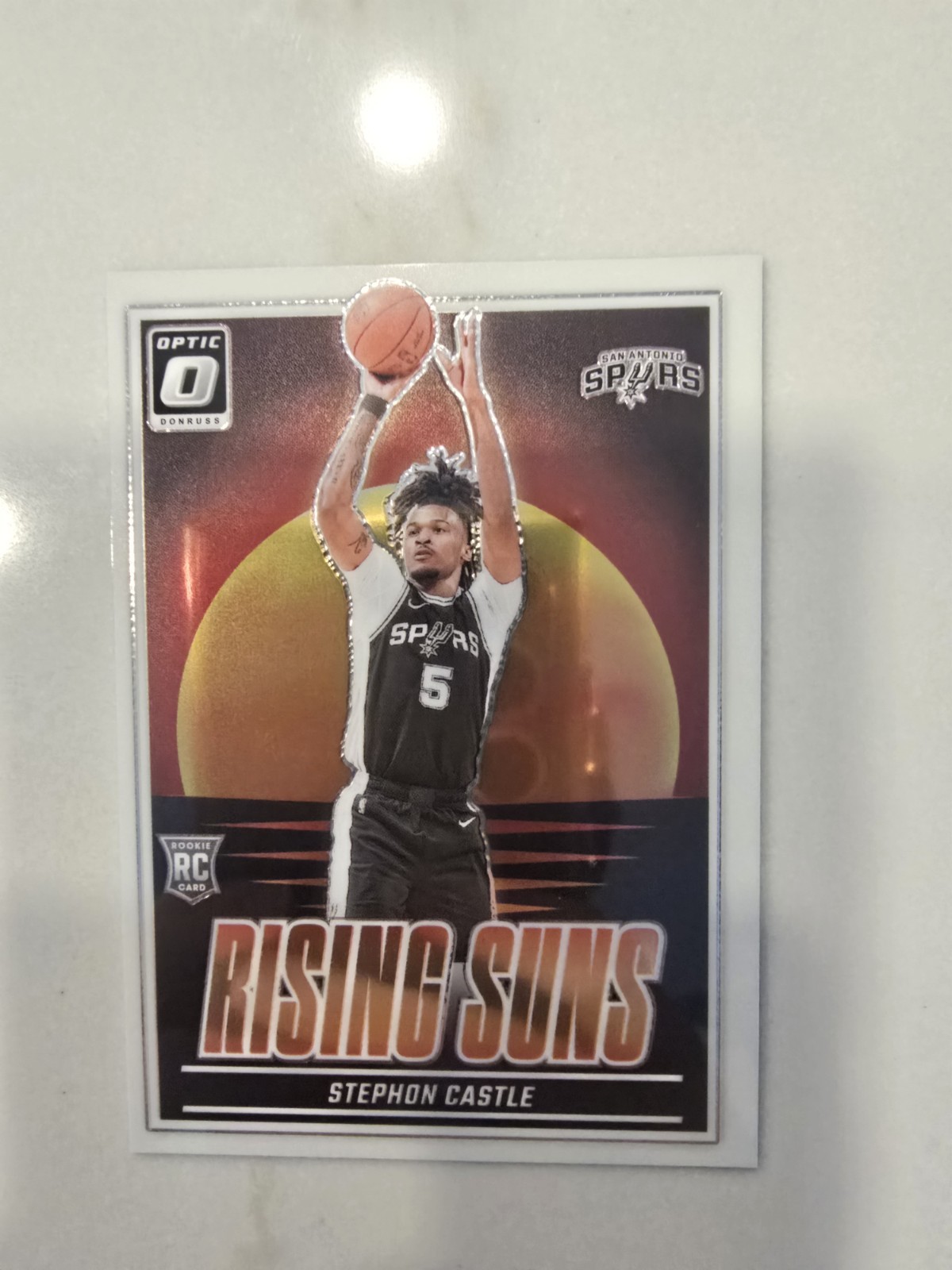 2024-25 Panini Donruss Optic #6 Stephon Castle Rising Suns Rookie RC Spurs