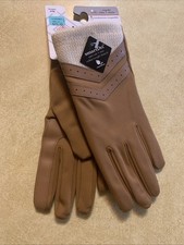 Women  s Isotoner Gloves Touchscreen Compatible Smart Dri New Color Br, Small    