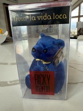 NEW Ricky Martin Livin' La Vida loca Ltd. Ed. Collectible Bear in case 1999
