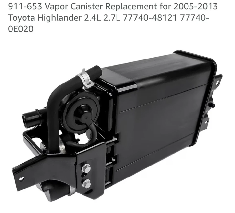 Bote de vapor 911-653 Toyota Highlander 2,4 L 2,7 L 77740-48121 77740-0E020 Foto 2 de 4