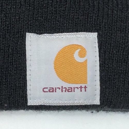 Gorro Carhartt Negro Tejido Puños 100% Acrílico Hecho en Canadá A18-NEGRO - Imagen 3 de 9