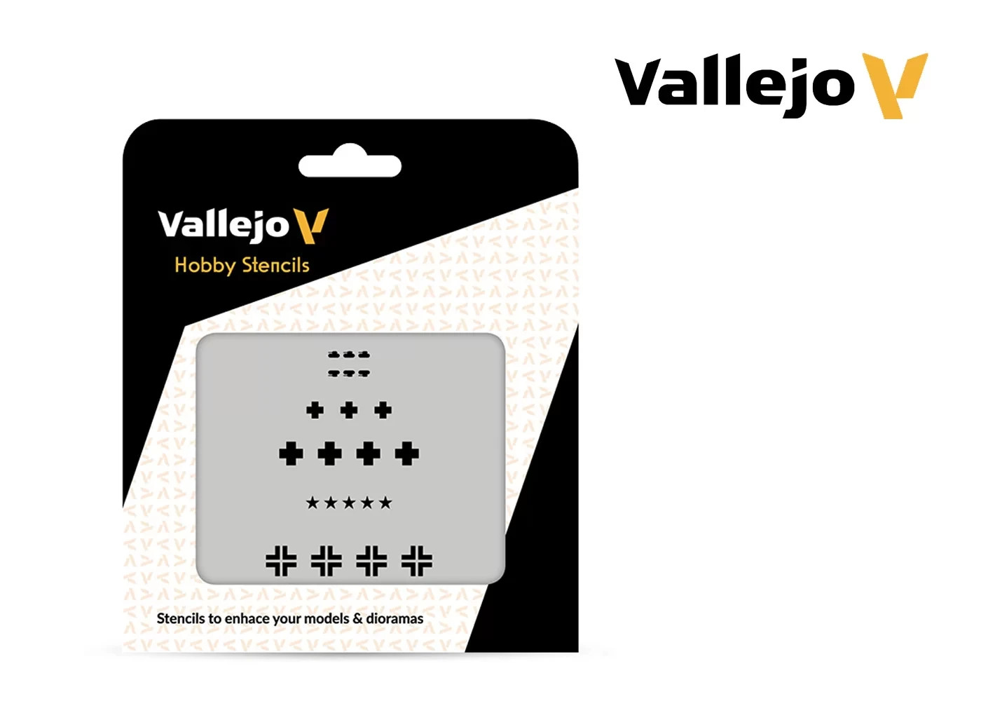 Assorted German WWII Tank Marks - Hobby Stencils - Brand New - Acrylicos Vallejo