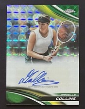 2025 TOPPS CHROME DANIELLE COLLINS #CA-DCS GEOMETRIC REFRACTOR AUTOGRAPH 58/99