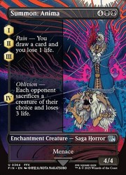 Summon: Anima (Borderless) Foil - Final Fantasy MTG