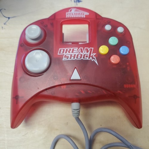 Sega Dreamcast Clear Red Controller Pelican Dream Shot - Picture 2 of 5