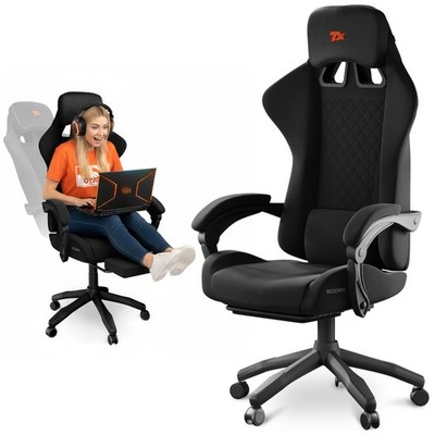 Gaming Stuhl mit Fußstütze Büro Schreibtischstuhl Drehstuhl Gamer Sessel SCORN