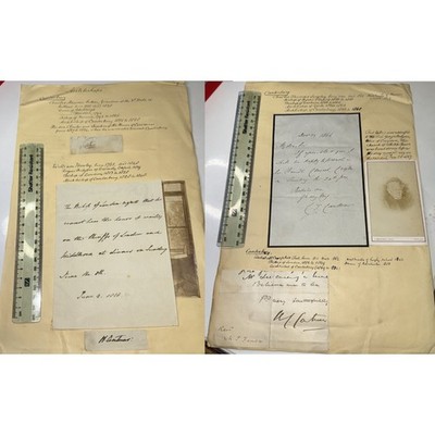 4x Erzbischöfe Canterbury Sutton Howley Longley & Tait - ALS Autogramm Fotos