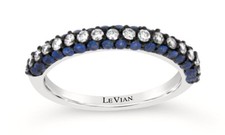 Le Vian 14K White Gold Band Ring Jewelry for Women 0.86 cts Diamonds - Size 7