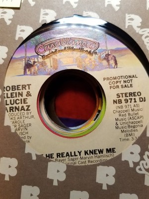 Robert Klein & Lucie Arnaz, If He Really Knew Me ~ 1979 Casablanca promo 45 +slv