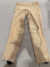 Equistar Riding Pants Beige w/ Stirrups Child Size 8Plus