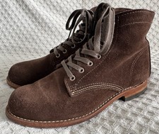 Wolverine Original 1000 Mile Brown Suede Prestwick Boots Mens 7D W40093 USA Made