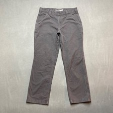 Carhartt Pants Mens 32x30 Khaki Rugged Flex Relaxed Fit Canvas Workwear