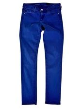 AG Adriano Goldschmied Blue The Stevie Ankle Slim Straight Ankle Jean Women's 25