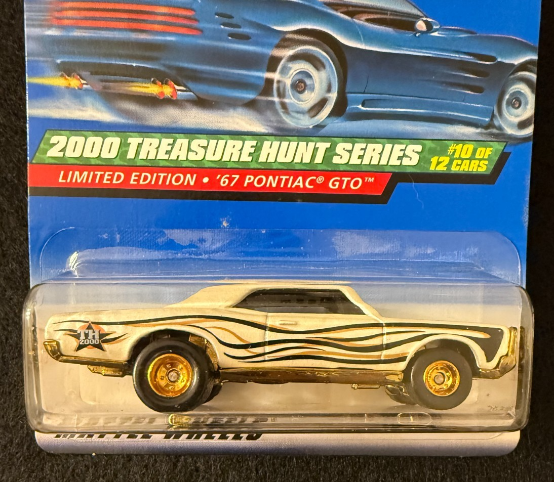 2000 Hot Wheels TREASURE HUNT '67 Pontiac GTO #10/12 W/Real Rider