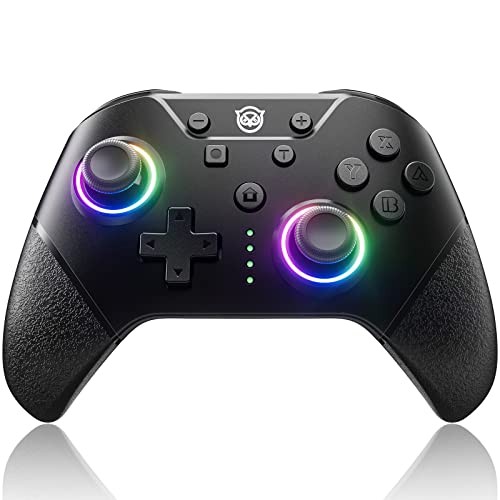 Manette Pro Switch Chaos avec rétroéclairage LED et sticks anti-drift pour Switch