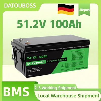 48V 100Ah Lithium LiFePO4 Batterie solaranage 5.12kWH Akku