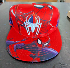 Marvel Spider-Man Red Snapback Hat OSFM Adjustable