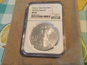 2025(W) American Eagle West Point Silver Dollar NGC MS 69