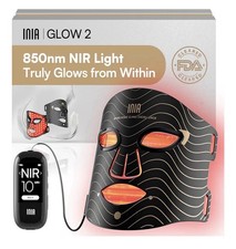 INIA Red Light Therapy Mask for Face   4 Light Modes with 850nm NIR, Red 