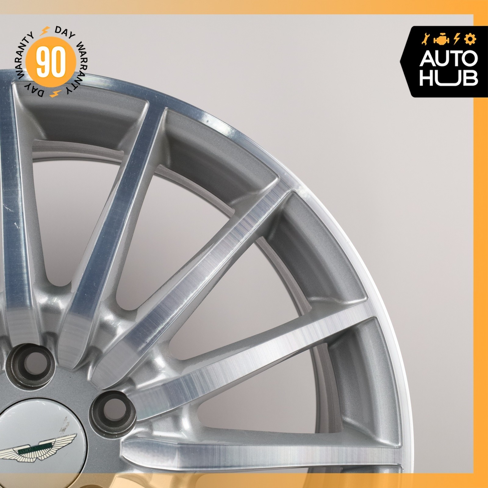 Aston Martin DB9 9.5 x 19 19" Rear Wheel Rim Silver 4G431007GA OEM
