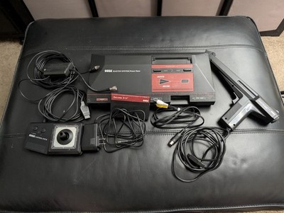 Sega Master System Model 1 Console Bundle - Tested Working - Phaser, Stick, Game