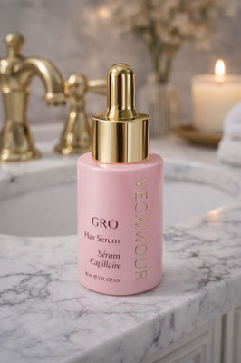 VEGAMOUR GRO Hair Serum   Thicker Hair iN 90 DAYS, Vegan, Non-Oily