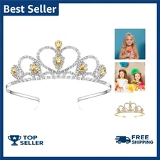 Colorful Gems Silver Rhinestone Tiara for Little Kid Big Kid Prom Birthday Princ