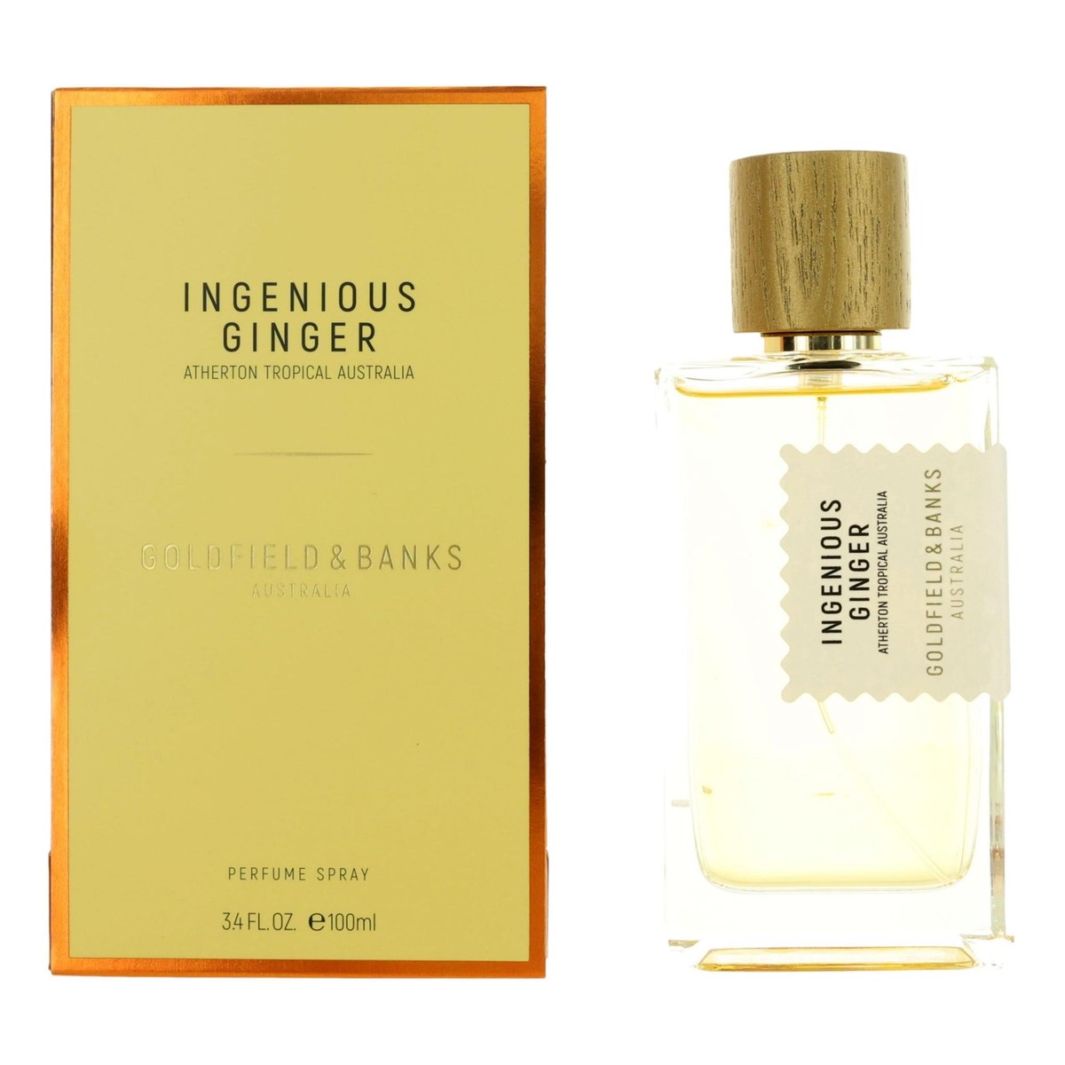 Ingenious Ginger by Goldfield & Banks, 3.4 oz Perfume Spray