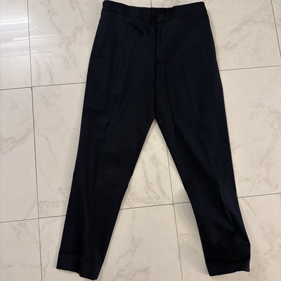 Current Dior Blue Slim Dress Casual Pants Cotton Stretch 50 34 Made In Italy