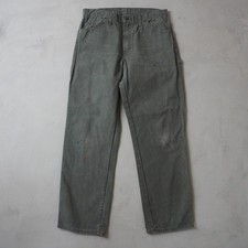 Vintage Dickies Carpenter Pants 36x31 Mens Green Canvas Skater Workwear 90s