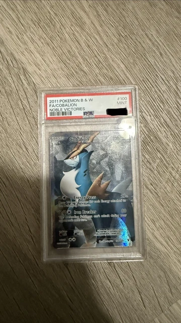2011 Pokemon Noble Victories Cobalion #100/101 Full Art Ultra Rare PSA 9 MINT