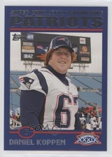 2005 New England Patriots Super Bowl XXXIX Champions Box Set Dan Koppen #36 0h1