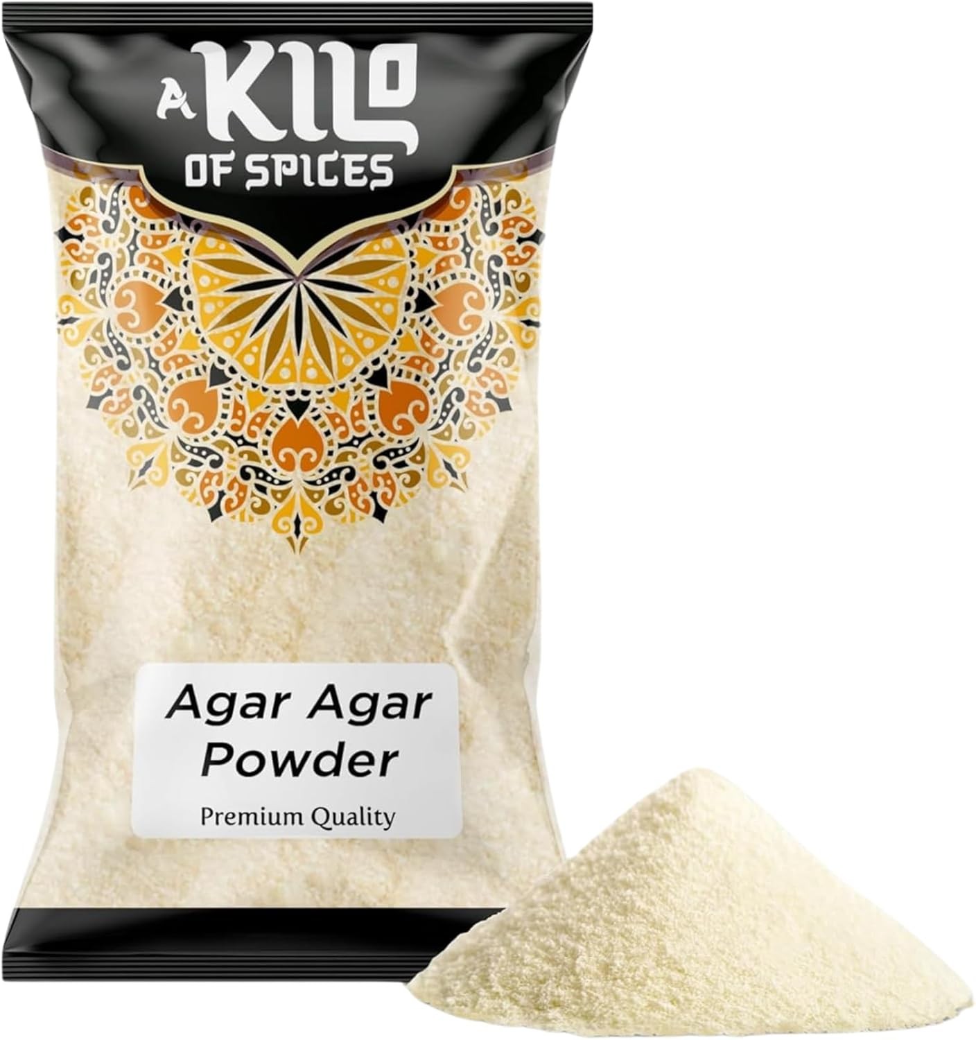 A Kilo of Spices | Agar Agar Powder 500g | Premium Quality Vegetarian Gelatin S
