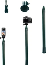 5.4Ft Long Invisible Selfie Stick - Carbon Fiber Monopod (65In/165Cm) for X4, X3