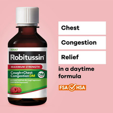 Robitussin Max Strength: Cough  Congestion DM. 8 fl oz.