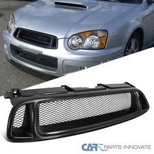 Fit 04-05 Subaru Impreza WRX STI Mesh Black Front Upper Hood Bumper Grille Grill