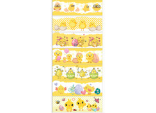 Easter Egg Wraps Heat Shrink Wrap Sleeve Decoration 7 Eggs Pysanka Bright Chicks