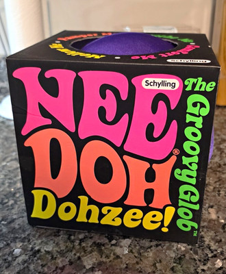 Schylling Nee Doh Dohzee Groovy Glob Squeeze Ball Polyurethane Purple PA-2462