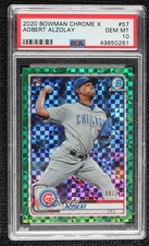 2020 Bowman Chrome X 8/31 Adbert Alzolay #57 PSA 10 GEM MT 03xq