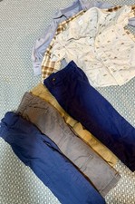 Toddler Boys 7 Piece Outfit Set Bundle 2T Shirts, Pants, Oshkosh, Carters, Etc