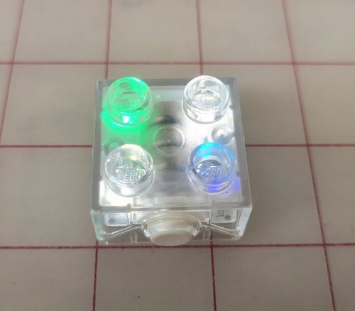 Lego Duplo Lot of 10 Clear Translucent Blue Ice Sparkle Rare & Light Up Block - Picture 2 of 2